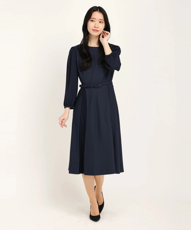 STRAWBERRY-FIELDS(ストロベリーフィールズ) |ダブルプリーツワンピース