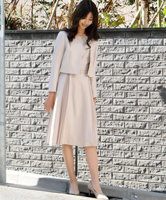 STRAWBERRY-FIELDS(ストロベリーフィールズ) |ダブルプリーツワンピース