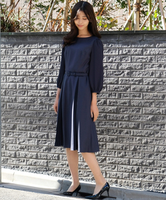 STRAWBERRY-FIELDS(ストロベリーフィールズ) |ダブルプリーツワンピース