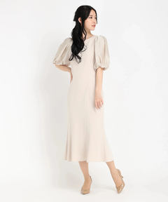 STRAWBERRY-FIELDS(ストロベリーフィールズ) |サテンパフスリーブマーメイドワンピース