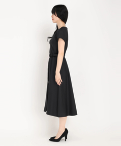 STRAWBERRY-FIELDS(ストロベリーフィールズ) |センタープリーツ半袖ワンピース