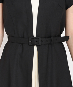 STRAWBERRY-FIELDS(ストロベリーフィールズ) |センタープリーツ半袖ワンピース