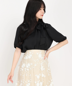 STRAWBERRY-FIELDS(ストロベリーフィールズ) |フリルカラーリボンブラウス