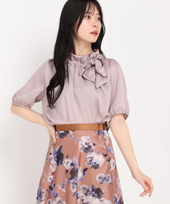 STRAWBERRY-FIELDS(ストロベリーフィールズ) |フリルカラーリボンブラウス