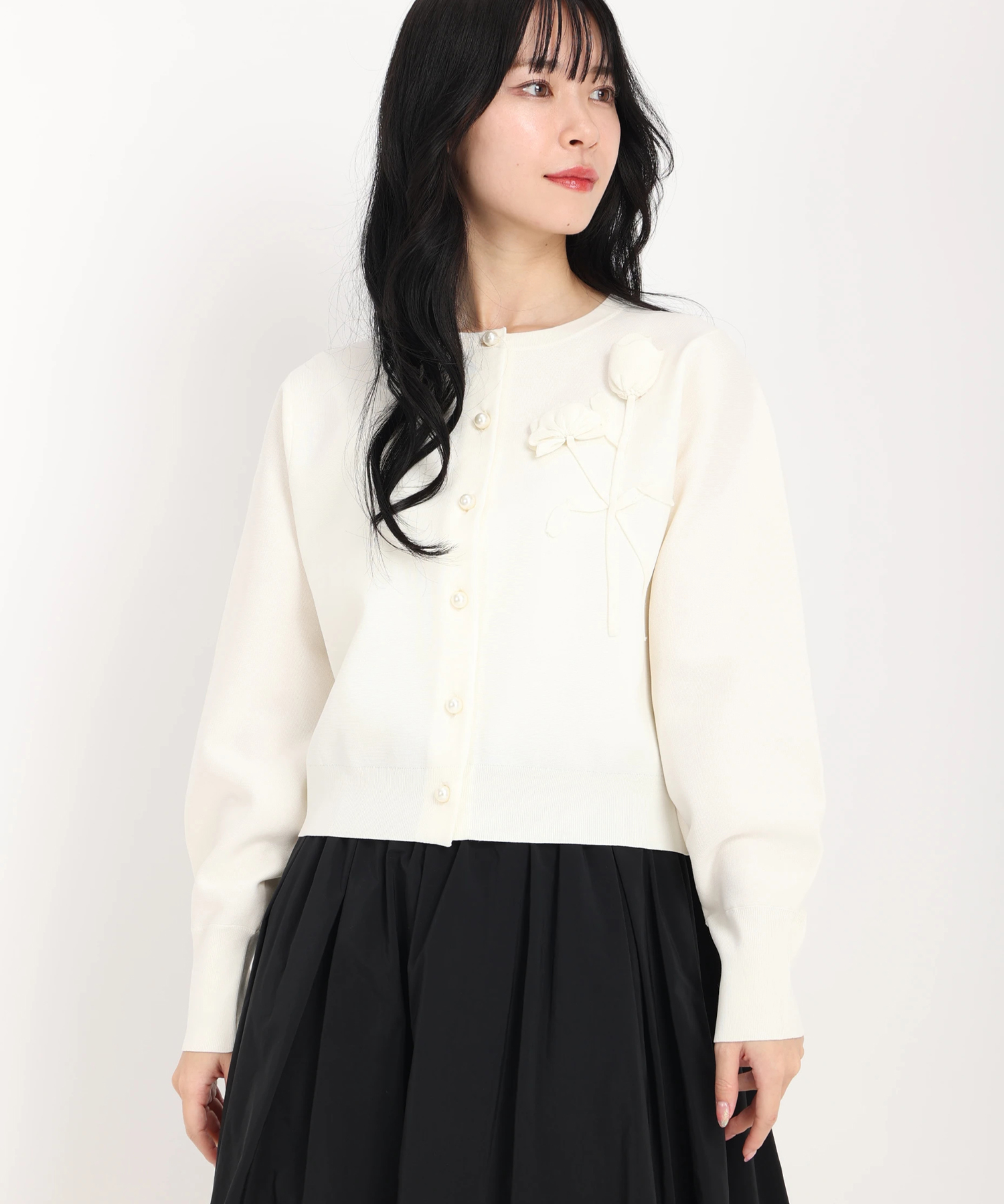 Q-pot. ストロベリーフィールド カーディガン 苺 レディース 