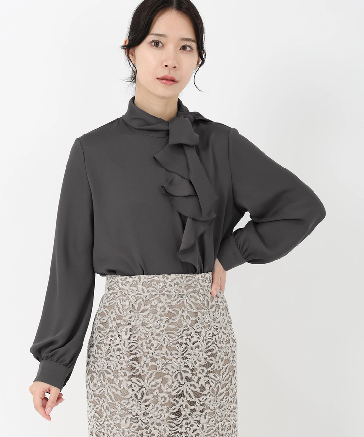 STRAWBERRY-FIELDS(ストロベリーフィールズ) |ラッフルリボンブラウス