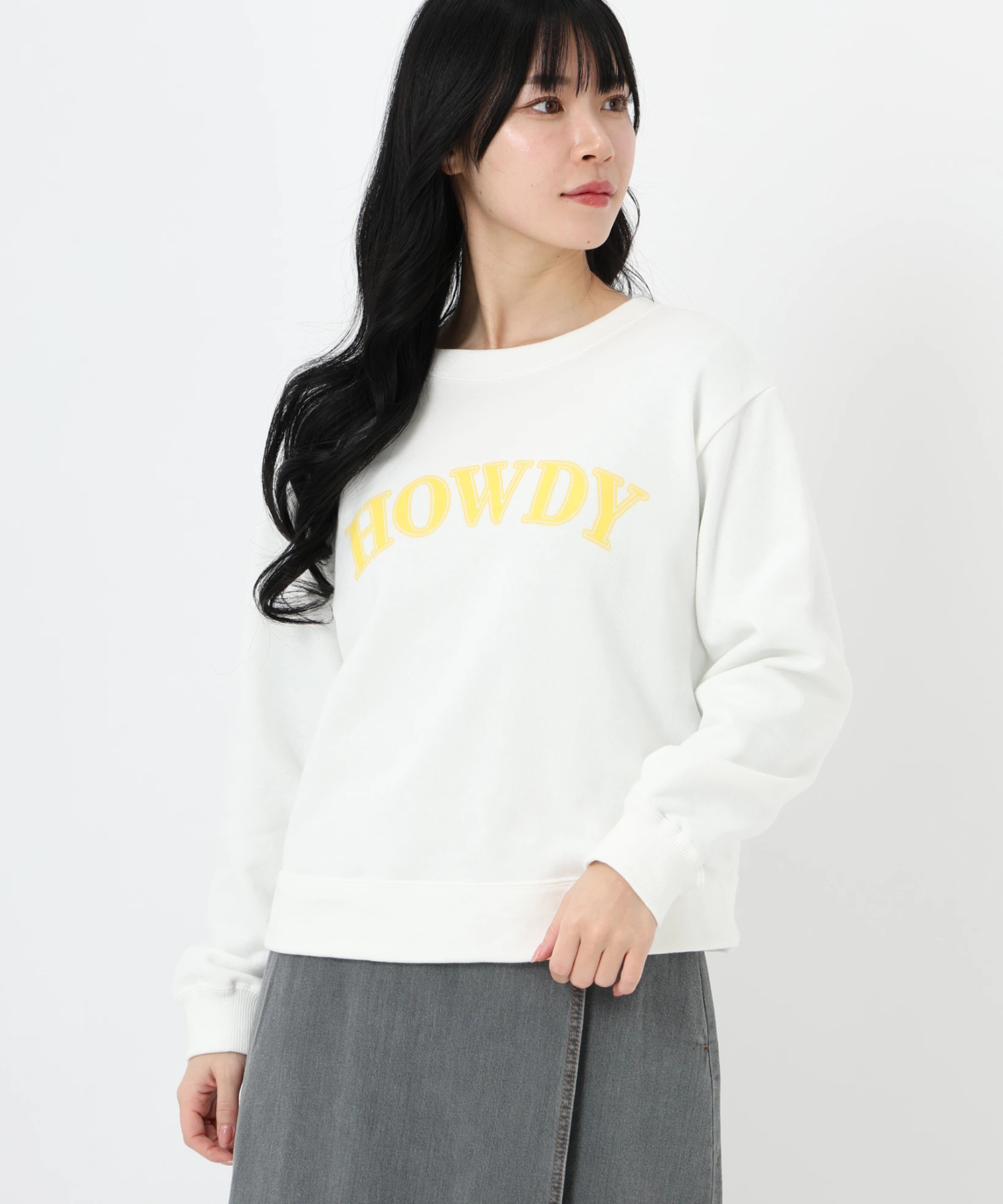 tシャツ HOWDYロゴスウェット レディース STRAWBERRY-FIELDS（ストロベリーフィールズ）｜HOWDYロゴ