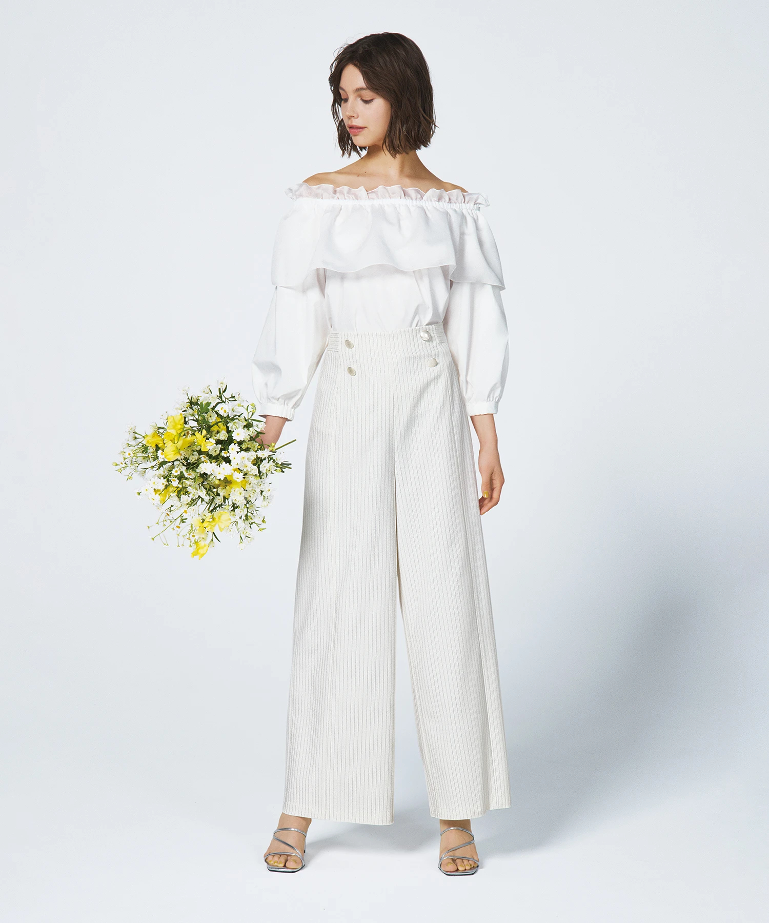 Theory luxe - Theory luxe 19ss アイレットレースブラウスの
