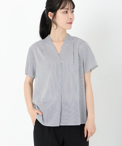 STRAWBERRY-FIELDS(ストロベリーフィールズ) |Ｖネックジョーゼットブラウス