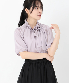 STRAWBERRY-FIELDS(ストロベリーフィールズ) |フリルカラーリボンブラウス