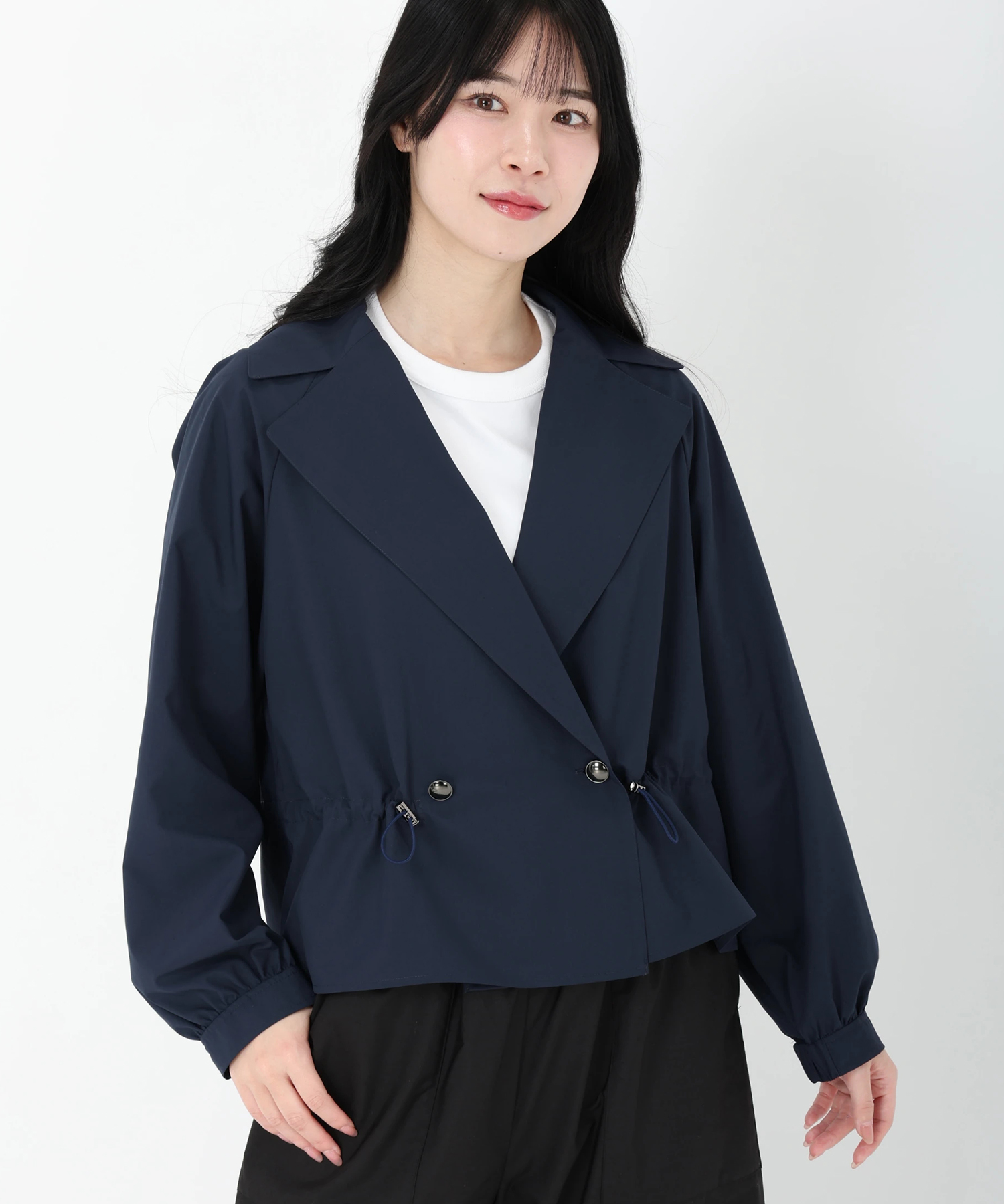 【新品】STRAWBERRY-FIELDS ショートトレンチブルゾン　ジャケット STRAWBERRY-FIELDS（ストロベリーフィールズ）｜ショートトレンチ