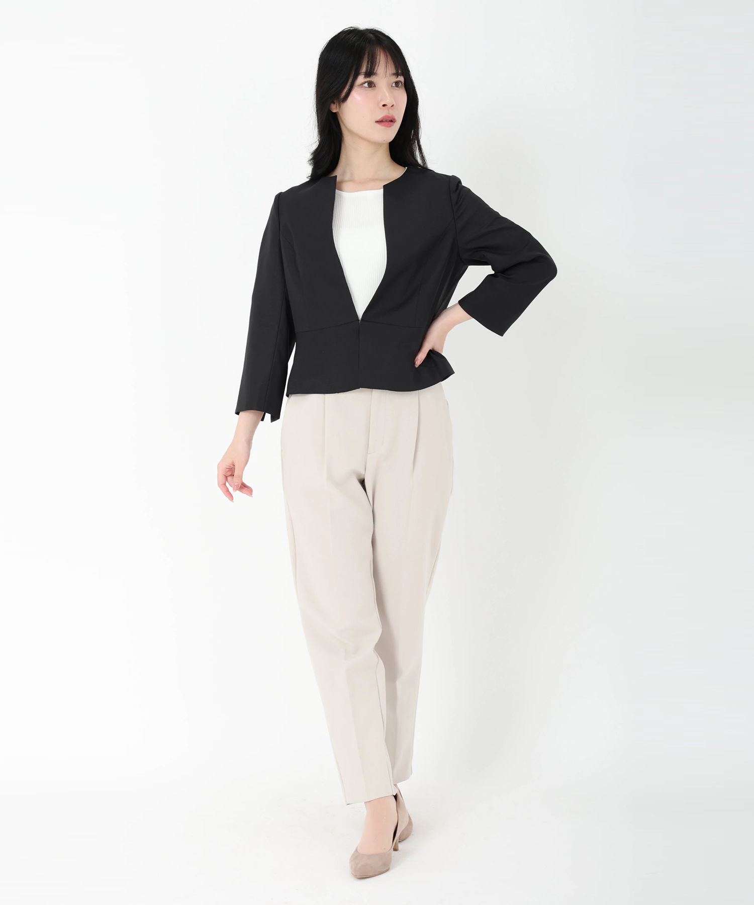 STRAWBERRY-FIELDS（ストロベリーフィールズ）｜7分袖ペプラム