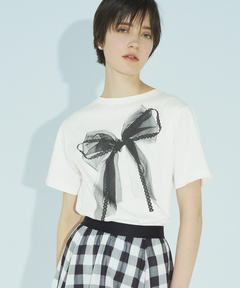 STRAWBERRY-FIELDS(ストロベリーフィールズ) |リボンプリントＴシャツ