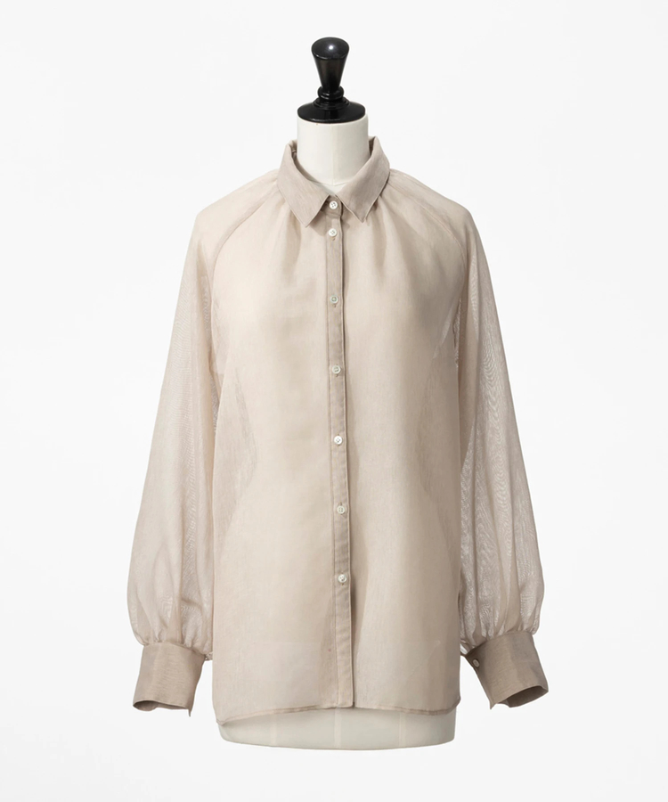 STRAWBERRY-FIELDS(ストロベリーフィールズ) |シアーギャザーシャツ