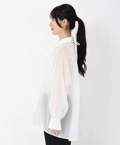 STRAWBERRY-FIELDS(ストロベリーフィールズ) |シアーギャザーシャツ