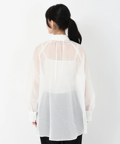 STRAWBERRY-FIELDS(ストロベリーフィールズ) |シアーギャザーシャツ