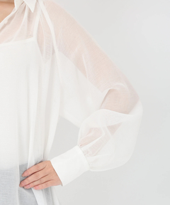 STRAWBERRY-FIELDS(ストロベリーフィールズ) |シアーギャザーシャツ