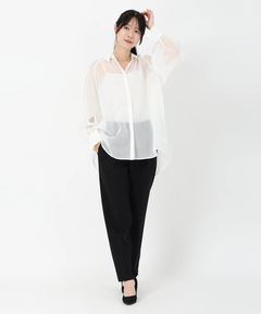 STRAWBERRY-FIELDS(ストロベリーフィールズ) |シアーギャザーシャツ