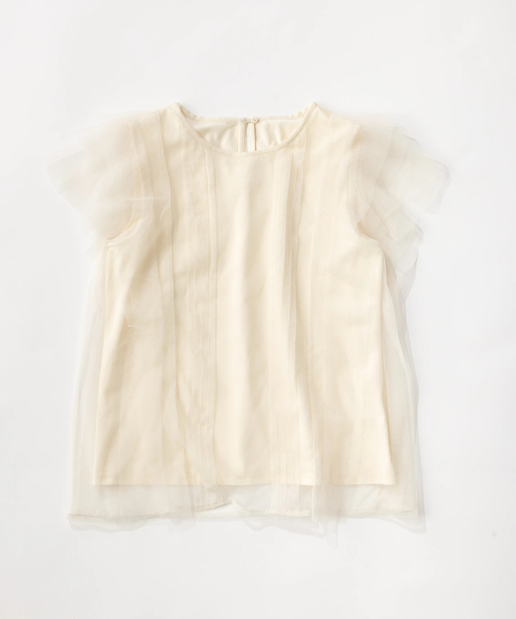 STRAWBERRY-FIELDS(ストロベリーフィールズ) |ノースリーブチュールレイヤードトップス