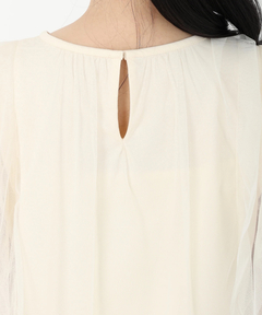 STRAWBERRY-FIELDS(ストロベリーフィールズ) |ノースリーブチュールレイヤードトップス