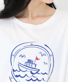 STRAWBERRY-FIELDS(ストロベリーフィールズ) |マリンプリントＴシャツ