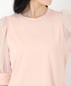 STRAWBERRY-FIELDS(ストロベリーフィールズ) |シアーパフスリーブＴシャツ