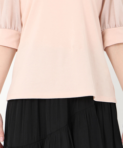 STRAWBERRY-FIELDS(ストロベリーフィールズ) |シアーパフスリーブＴシャツ