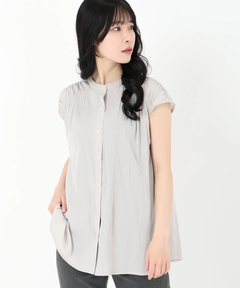 STRAWBERRY-FIELDS(ストロベリーフィールズ) |パウダーサテンフレンチスリーブブラウス