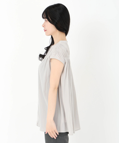 STRAWBERRY-FIELDS(ストロベリーフィールズ) |パウダーサテンフレンチスリーブブラウス