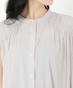 STRAWBERRY-FIELDS(ストロベリーフィールズ) |パウダーサテンフレンチスリーブブラウス