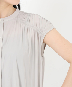 STRAWBERRY-FIELDS(ストロベリーフィールズ) |パウダーサテンフレンチスリーブブラウス