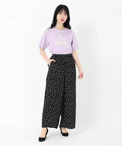 STRAWBERRY-FIELDS(ストロベリーフィールズ) |パウダーサテンイージーパンツ