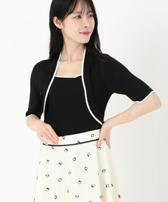 STRAWBERRY-FIELDS(ストロベリーフィールズ) |ボレロレイヤード風リブニット