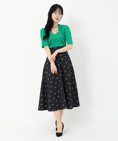 STRAWBERRY-FIELDS(ストロベリーフィールズ) |ボレロレイヤード風リブニット