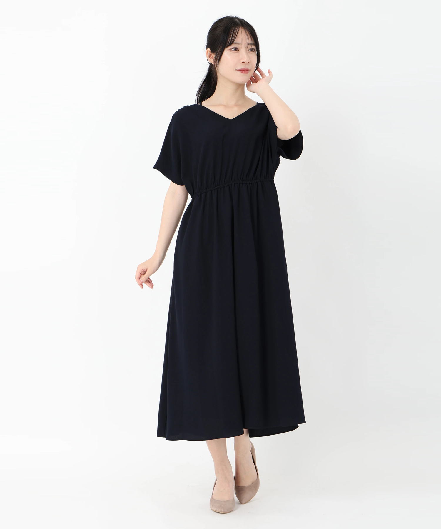 STRAWBERRY-FIELDS ドレス　新品 ストロベリーフィールズ STRAWBERRY FIELDS フィット＆フレアー