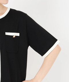 STRAWBERRY-FIELDS(ストロベリーフィールズ) |バイカラートリミングニットカーディガン