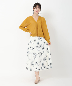 STRAWBERRY-FIELDS(ストロベリーフィールズ) |コットンアセテートカーディガン