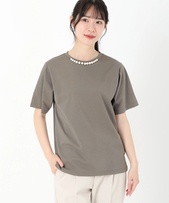 STRAWBERRY-FIELDS(ストロベリーフィールズ) |クランプルパールネックＴシャツ