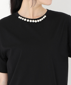 STRAWBERRY-FIELDS(ストロベリーフィールズ) |クランプルパールネックＴシャツ