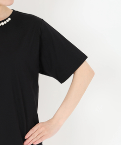 STRAWBERRY-FIELDS(ストロベリーフィールズ) |クランプルパールネックＴシャツ