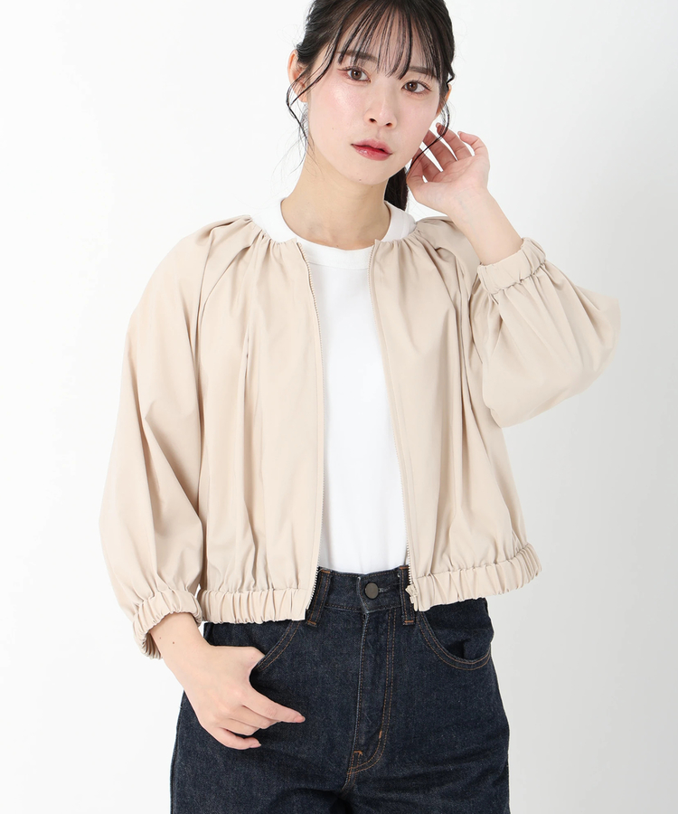 STRAWBERRY-FIELDS(ストロベリーフィールズ) |タフタギャザーブルゾン