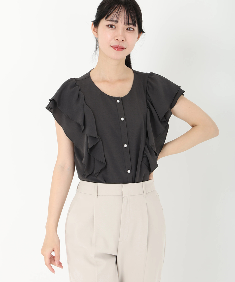 STRAWBERRY-FIELDS(ストロベリーフィールズ) |フリルスリーブブラウス