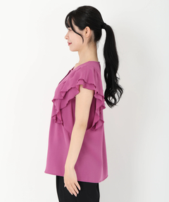 STRAWBERRY-FIELDS(ストロベリーフィールズ) |フリルスリーブブラウス