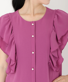 STRAWBERRY-FIELDS(ストロベリーフィールズ) |フリルスリーブブラウス