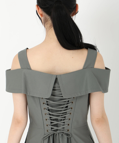 STRAWBERRY-FIELDS(ストロベリーフィールズ) |バックレースアップジャンスカ