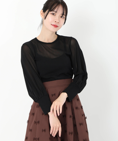 STRAWBERRY-FIELDS(ストロベリーフィールズ) |ストレッチチュールトップス