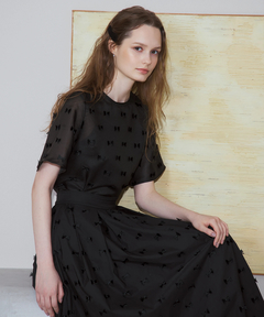 STRAWBERRY-FIELDS(ストロベリーフィールズ) |リボン刺繍タフタスカート