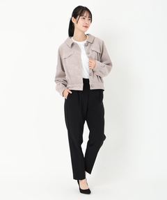 STRAWBERRY-FIELDS(ストロベリーフィールズ) |バックリボンコーデュロイジャンパー