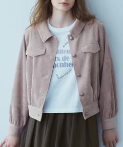 STRAWBERRY-FIELDS(ストロベリーフィールズ) |バックリボンコーデュロイジャンパー