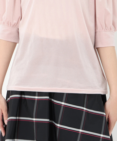 STRAWBERRY-FIELDS(ストロベリーフィールズ) |シアーベロアギャザースリーブトップス